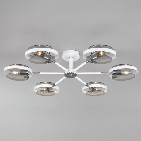 Люстра на штанге Eurosvet Gallo 70121/6 белый 