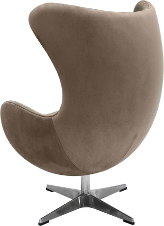 Кресло EGG STYLE CHAIR латте, искусственная замша Bradex Home 761681