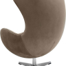 Кресло EGG STYLE CHAIR латте, искусственная замша Bradex Home 761681