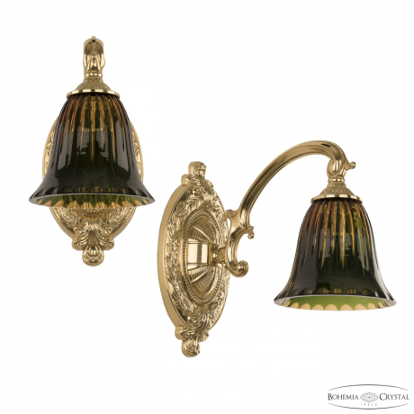 Бра Bohemia Ivele Crystal 7209B10/1/175 G P2 D Amber-Green/H-1K 