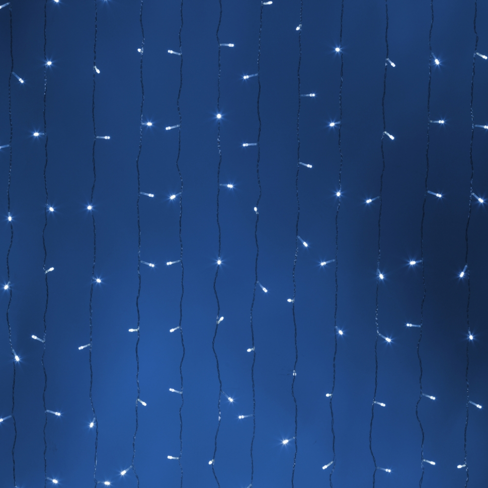 Светодиодная новогодняя гирлянда Intro Holiday INZL-02W занавес 32 м холодный белый 240 led 220 в Б0060438 1594₽