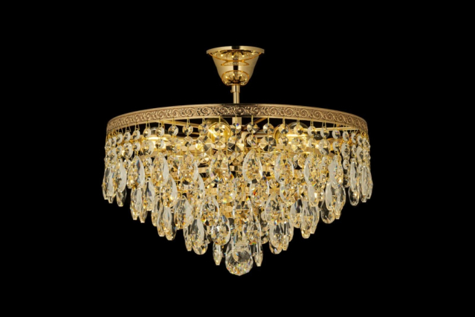 Люстра потолочная с Led лампочками в комплекте Arti Lampadari Castellana E 1.3.38.601 G+Lamps 