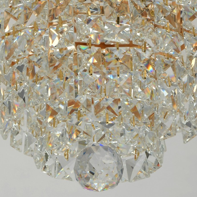 Потолочная люстра со светодиодными лампочками E14, комплект от Lustrof. №110075-667781, цвет золотой - фото 4