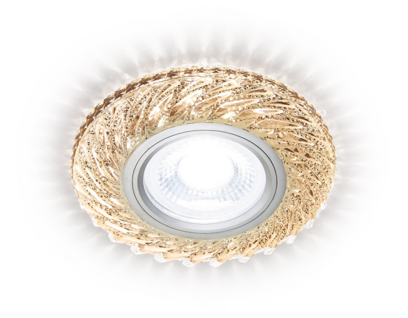 Встраиваемый светильник с LED подсветкой Ambrella light Light LED S295 CH/WR 