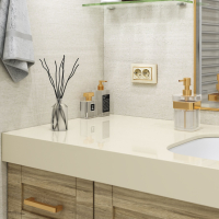 Рамка для двойной розетки (слоновая кость/золото) Werkel W0081932