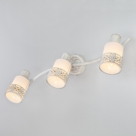 Спот Eurosvet Silvia 20025/3 белый с золотом 