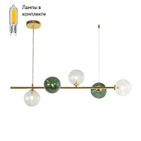 Светильник подвесной с Led лампочками в комплекте F-Promo 4035-5P+Lamps