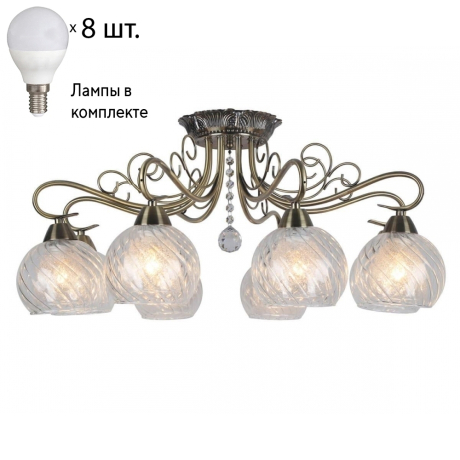 Люстра потолочная с лампочками Omnilux OML-53507-08+Lamps 