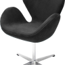 Кресло SWAN STYLE CHAIR графит, искусственная замша Bradex Home 761682