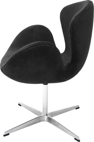 Кресло SWAN STYLE CHAIR графит, искусственная замша Bradex Home 761682