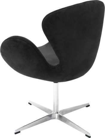 Кресло SWAN STYLE CHAIR графит, искусственная замша Bradex Home 761682