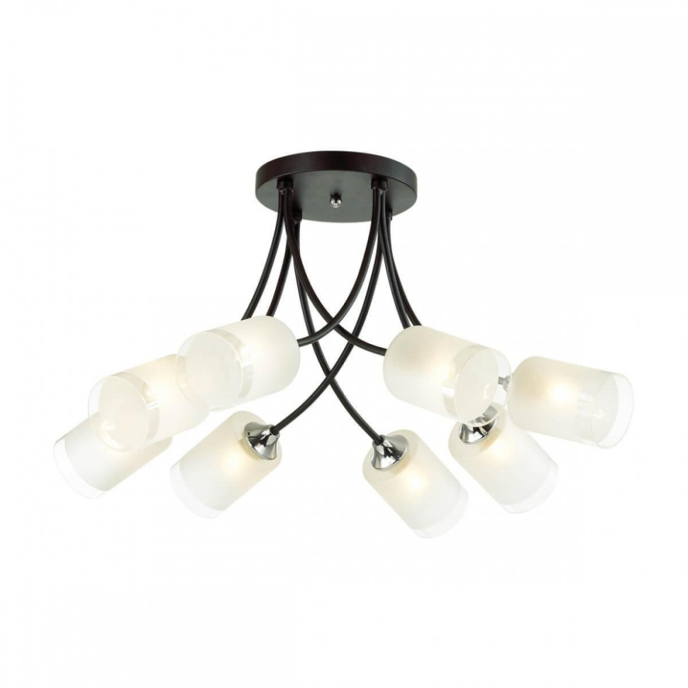 Люстра потолочная Lumion Paula с лампочками 4533/8C+Lamps E27 P45, цвет черный 4533/8C+Lamps E27 P45 - фото 2