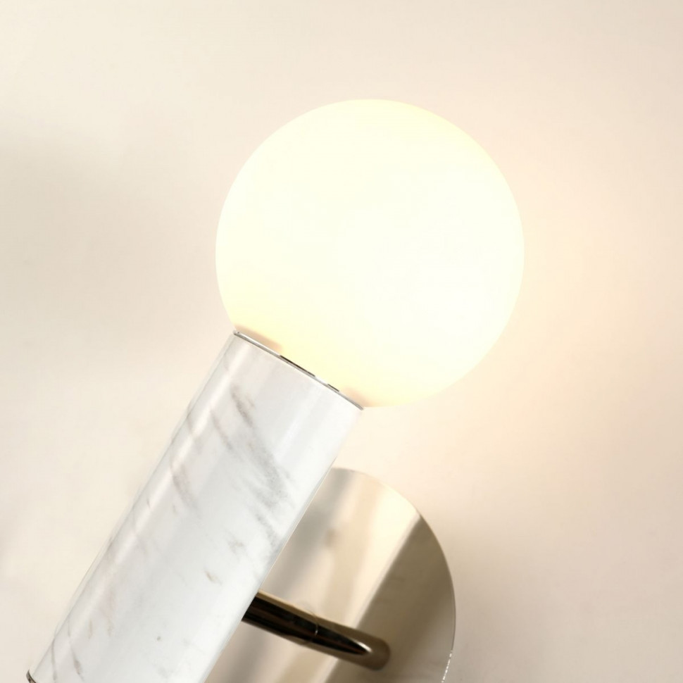 Бра на стену со светодиодными лампами, комплект от Lustrof. №279821-618127, цвет никель - фото 4