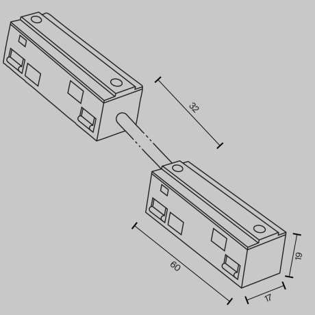 Соединитель гибкий для треков Maytoni Technical Accessories for tracks Exility TRA034CPC-42W-5-1