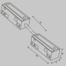 Соединитель гибкий для треков Maytoni Technical Accessories for tracks Exility TRA034CPC-42W-5-1