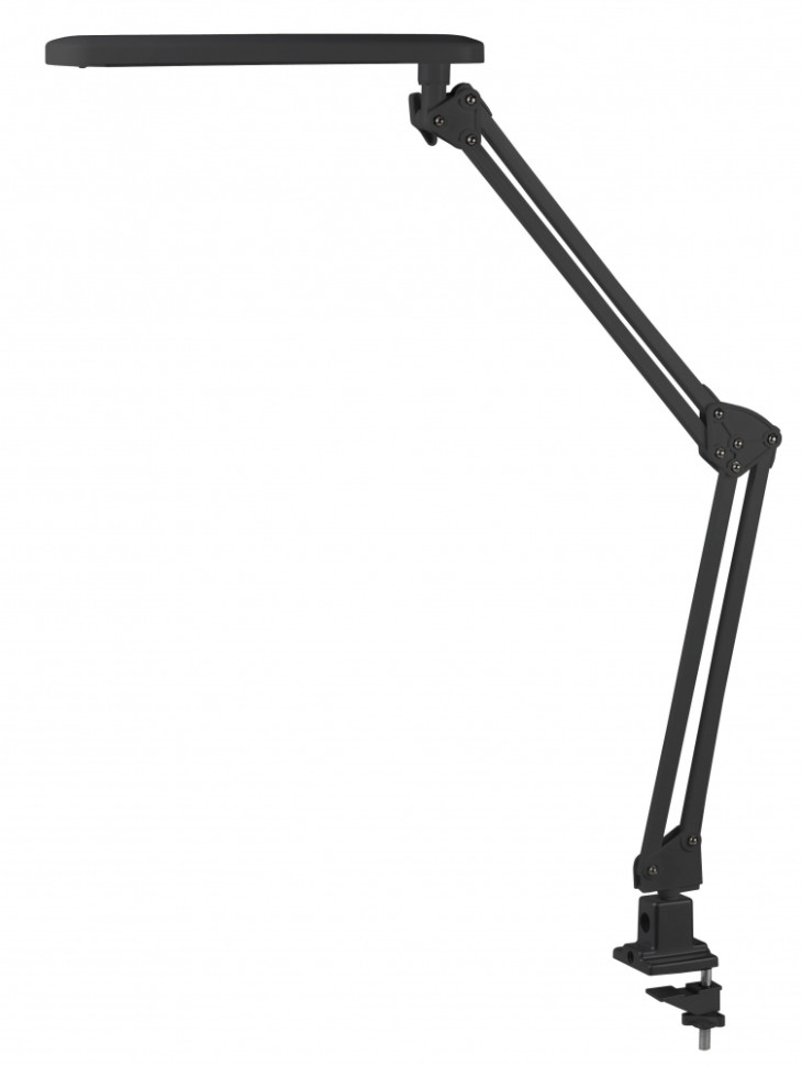 NLED-441-7W-BK Настольная лампа на струбцине Эра Б0008002, цвет черный - фото 1