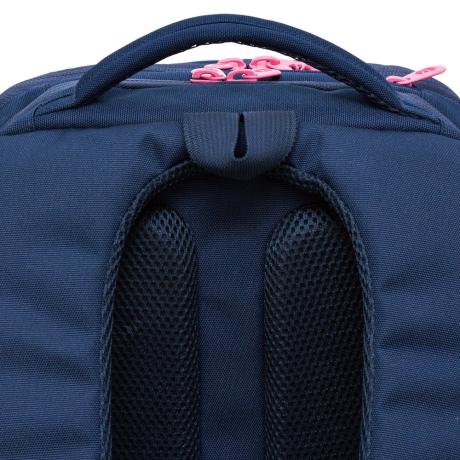 Нарушена упаковка!  <796754> Рюкзак GRIZZLY школьный, анатомическая спинка, 2 отделения, для девочек, "BOUQUET", 39х26х17 см, RG-466-4/1 (274198)