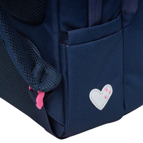 Нарушена упаковка!  <796754> Рюкзак GRIZZLY школьный, анатомическая спинка, 2 отделения, для девочек, "BOUQUET", 39х26х17 см, RG-466-4/1 (274198)