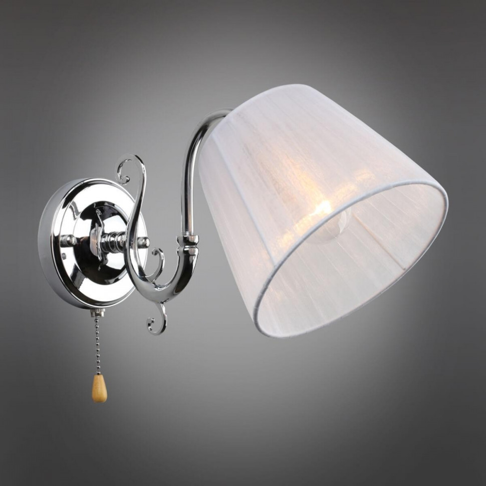 Бра с лампочкой Omnilux OML-29121-01+Lamps, цвет хром OML-29121-01+Lamps - фото 4