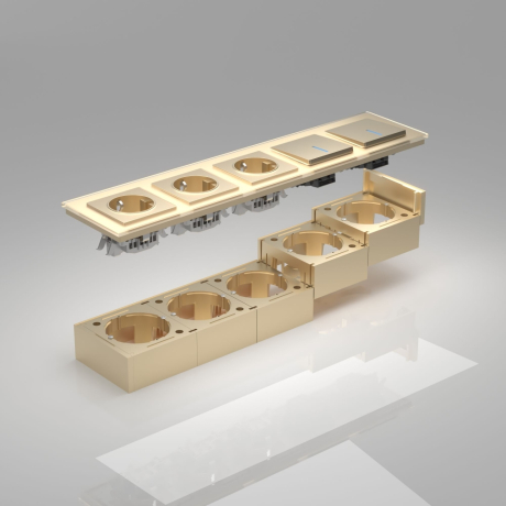 Коробка для накладного монтажа (шампань) Werkel 332483