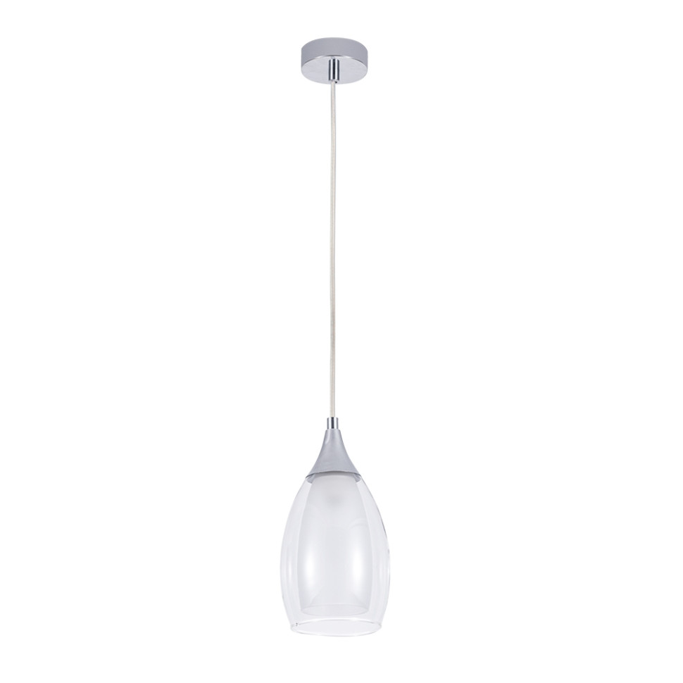 Подвесной светильник с 1 LED лампами. Комплект от Lustrof №618773-709223, цвет хром