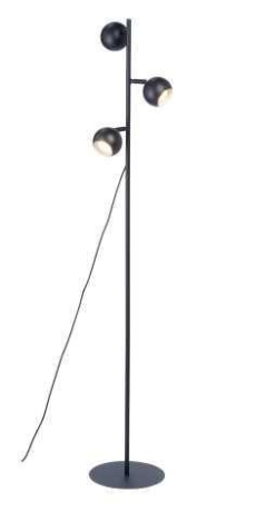 Торшер Vitaluce Шани black V3016-1/3P 