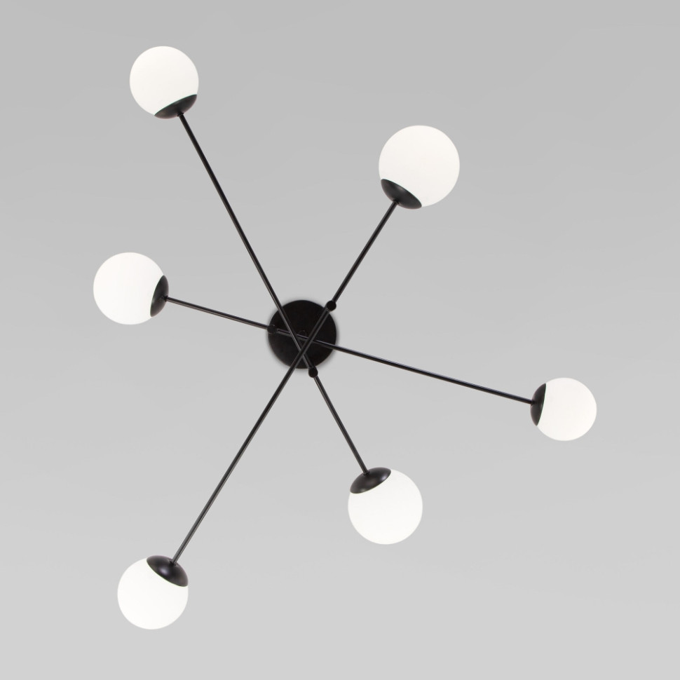 Потолочный светильник 30181/6 черный Eurosvet (a062214), цвет белый матовый 30181/6 черный - фото 2