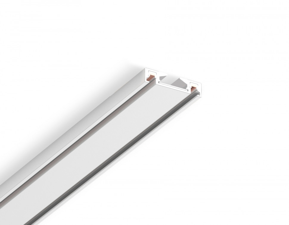1м. Магнитный ультратонкий шинопровод накладной Magnetic Ultra Slim Ambrella light TRACK SYSTEM GV1001, цвет белый