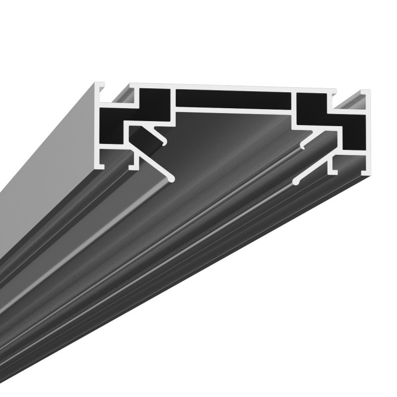 2м. Профиль для монтажа шинопровода в натяжной потолок Denkirs TR3030-AL