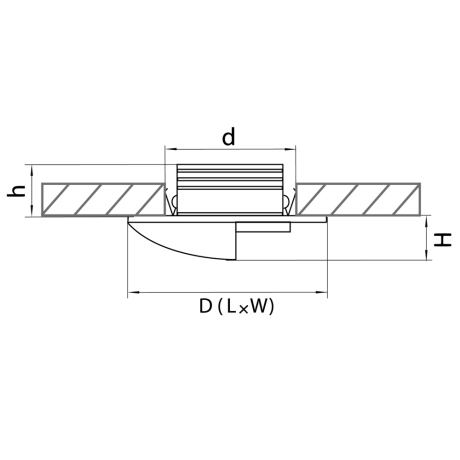 Встраиваемый светильник Lightstar Lumina 212147 