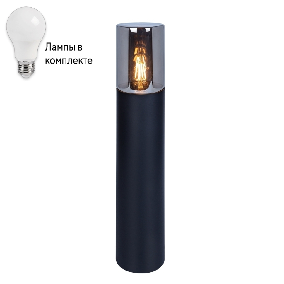 Уличный ландшафтный фонарь с лампочкой Arte lamp A6215PA-1BKLamps 3890₽