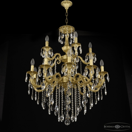 Подвесная люстра Bohemia Ivele Crystal AL7901 AL79101/10+5/250/2D B AG 