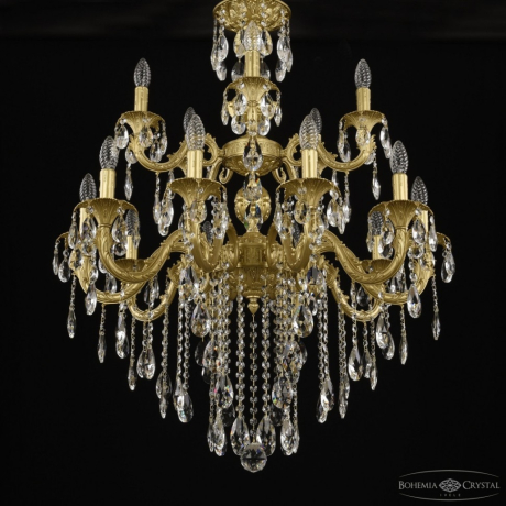 Подвесная люстра Bohemia Ivele Crystal AL7901 AL79101/10+5/250/2D B AG 