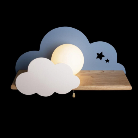 Светильник на стену с Led лампочками в комплекте LOFT IT 10134 Blue+Lamps 