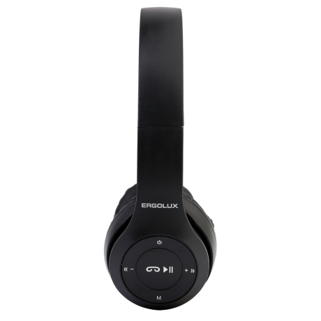 ERGOLUX ELX-BTHP01-C02 (Наушники накладные беспроводные, FM, MP3, микрофон, Черные, Коробка) (15355)