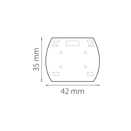 Заглушка для трека Lightstar Barra 504166