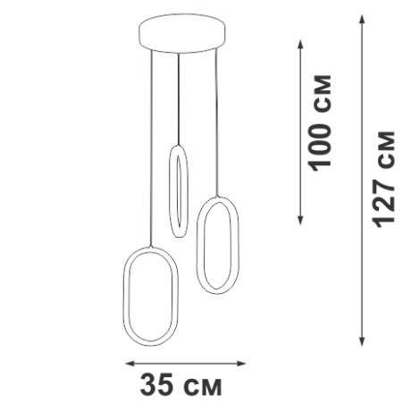 Подвесной светильник Vitaluce V3776 V3776-0/3S 