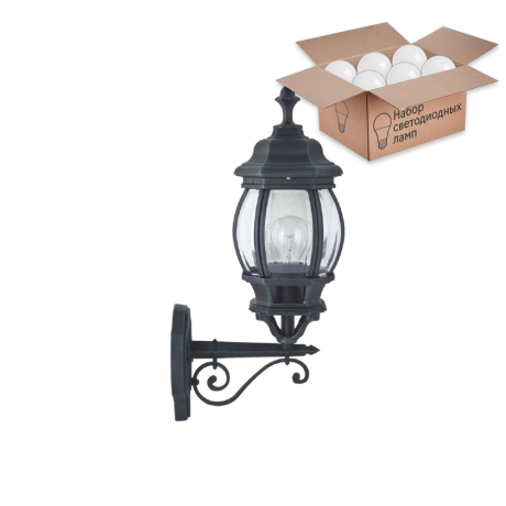 Уличный настенный светильник с лампочкой Favourite  400631