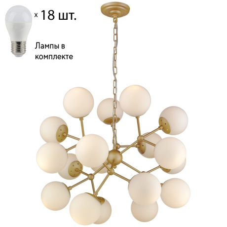Подвесная люстра с лампочками Wertmark WE236.18.403+Lamps 