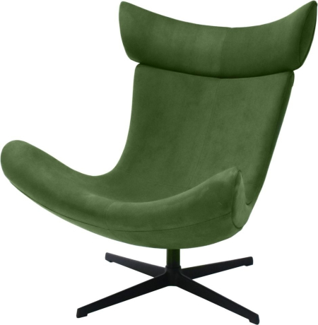 Кресло TORO зеленый, искусственная замша Bradex Home 761688