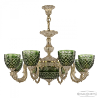 Люстра Bohemia Ivele Crystal 71203P/8/210 GW P1 U Clear-Green/H-1J