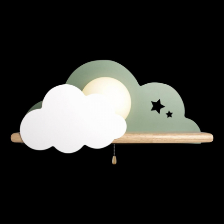 Светильник на стену с Led лампочками в комплекте LOFT IT 10134 Green+Lamps 