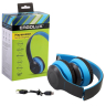 Наушники накладные беспроводные, FM, MP3, микрофон, Синие, Коробка) (15357) ERGOLUX ELX-BTHP01-C06