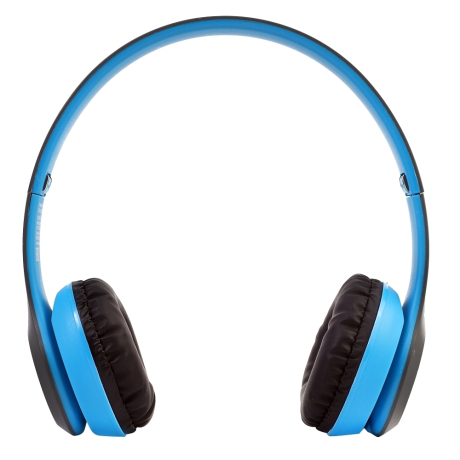 Наушники накладные беспроводные, FM, MP3, микрофон, Синие, Коробка) (15357) ERGOLUX ELX-BTHP01-C06