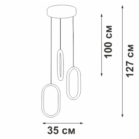 Подвесной светильник Vitaluce V3776 V3776-1/3S 
