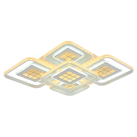 Светодиодная диммируемая люстра с ПДУ Profit Light 8051/4+1 WHT A 334W 