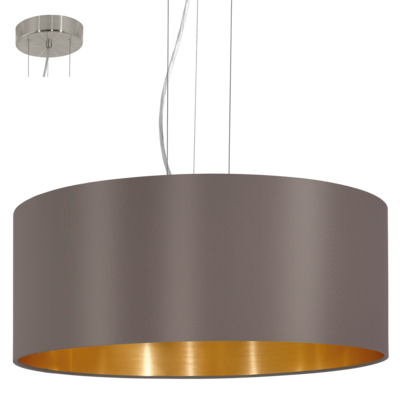 Подвесной светильник Eglo Maserlo 31608, цвет никель - фото 1