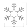 Светодиодная фигура  холодный свет Ardecoled ARD-Snowflake-M3-920X920-432Led White (424128)