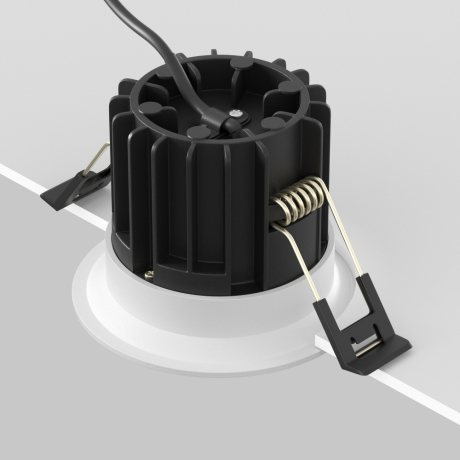 Встраиваемый светильник Maytoni Technical Round DL058-12W-DTW-W 