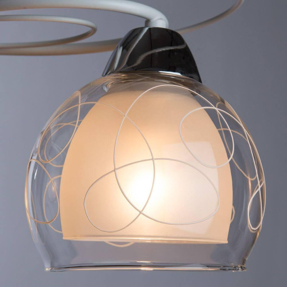 Потолочная люстра Arte Lamp с поддержкой Маруся A7585PL-3WH-М, цвет белый - фото 4